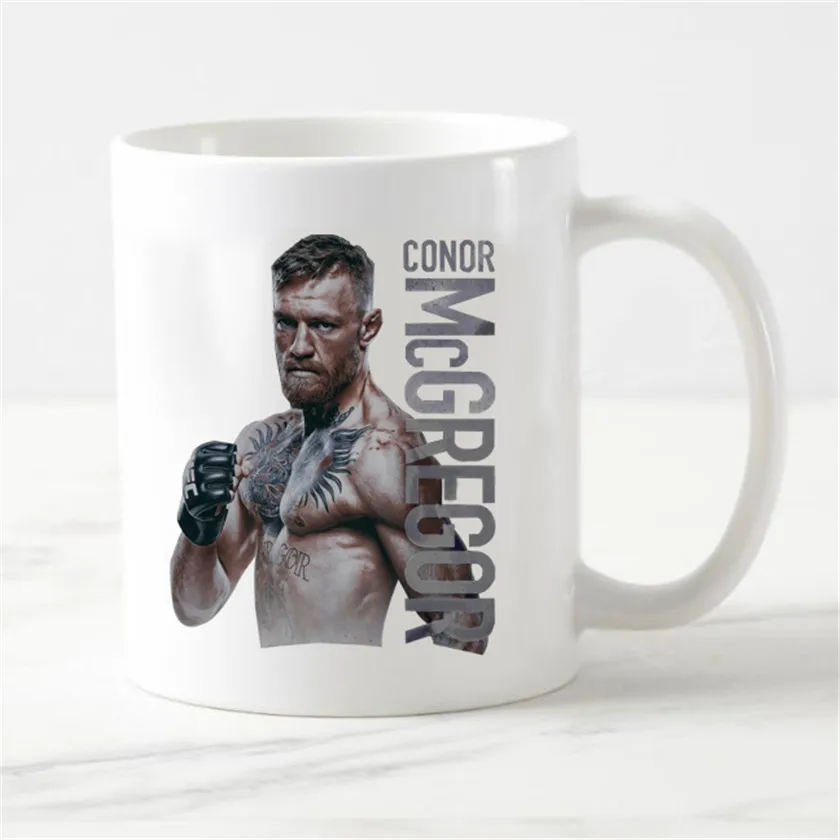 Custom camiseta conor mcgregor coffee cup UFC mma home features ceramic