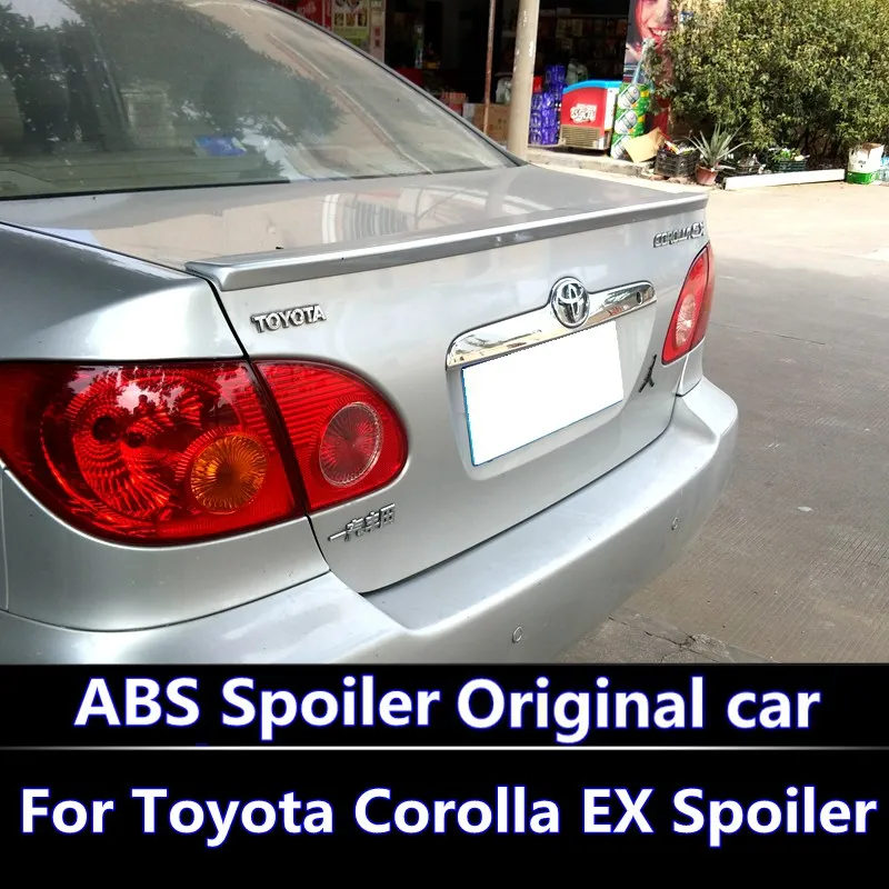 

For 2008-2013 Toyota Corolla EX Spoiler high quality ABS Material Car Rear Wing Primer Color Rear Spoiler