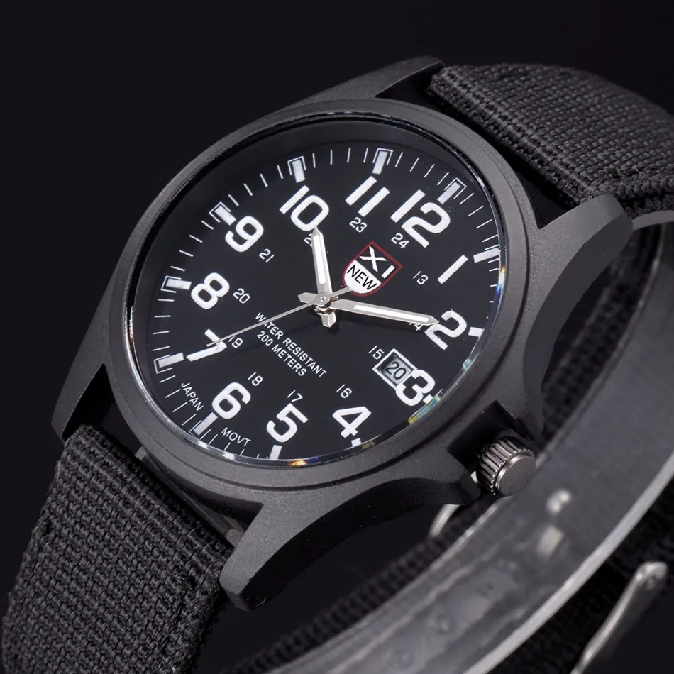 Уличные мужские роскошные часы из нержавеющей стали с датой, военные спортивные аналоговые кварцевые армейские наручные часы высокого качества для дропшиппинга S7