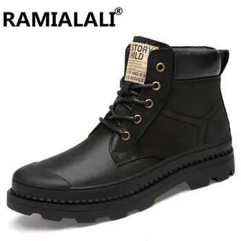 

Fashion Plush Fur Ankle Boots New Men Snow Boots Casual High Tops Ankle Platform Boots Winter Warm Boots Shoes Botas Hombre