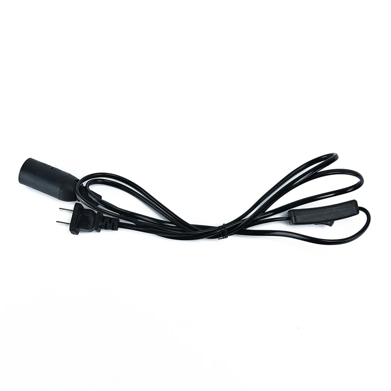 1 шт. белый/черный 1,8 м E14 подвесной включение/выключение света шнур питания с переключателем штекер в цоколь лампы Высокое качество - Цвет: Черный