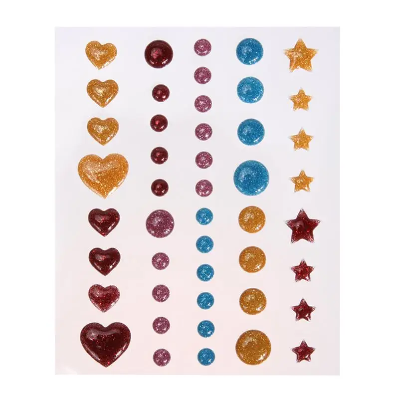 Self adhesive enamel dots sticker scrapbooking Silicone Stamps for DIY