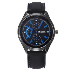Relogio Masculino кварцевые часы для мужчин лучший бренд роскошные кожаные мужские s часы модные повседневные силиконовые ремешок Спортивные