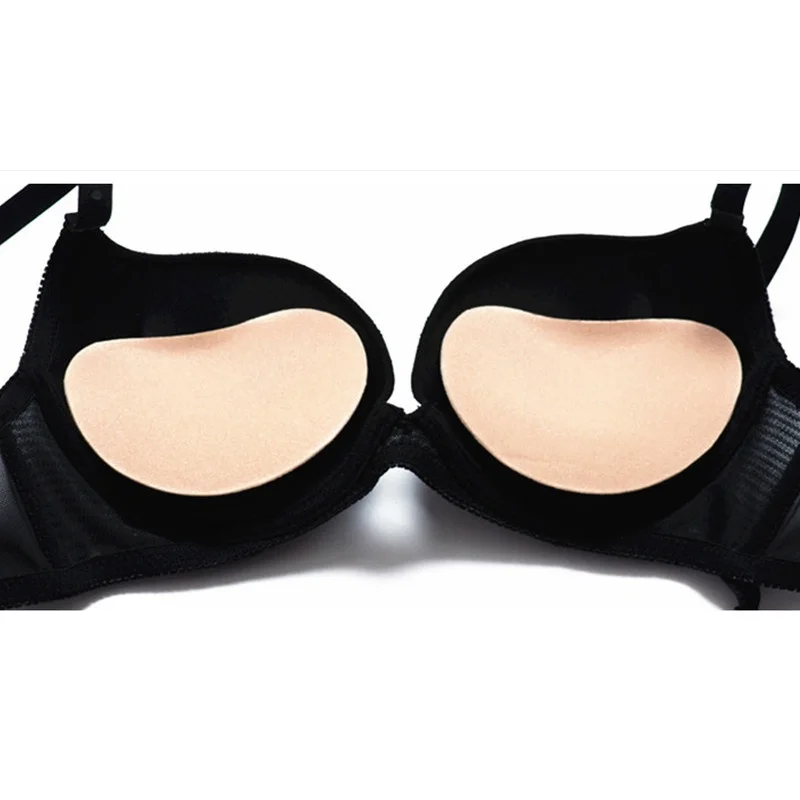 

1 Pair Bra Pads Gel Inserts Push Up Silicone Sponge Natural Color Breast Pads Intimates Accessories