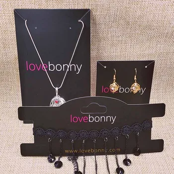 

2018 3000PCS Free Shipping Jewelry Card Custom Logo /Earring Card /Necklace Card /Jewelry Set Card customized Logo
