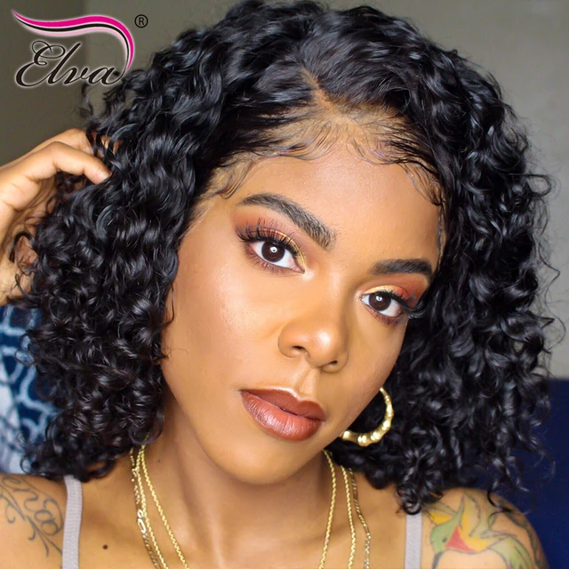 Elva Short Lace Front Human Hair Wigs With Baby Hair 13x6 Brazilian