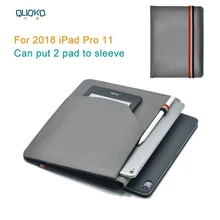 Можно положить 2 pad рукав чехол, микрофибра кожа планшет рукав чехол для iPad Pro 11"