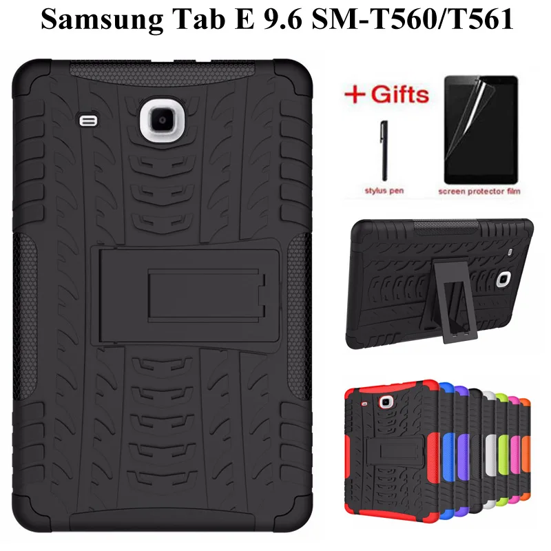 Гибридный армированный чехол накладка из ТПУ и ПК с подставкой для Samsung Galaxy Tab E 9. 0