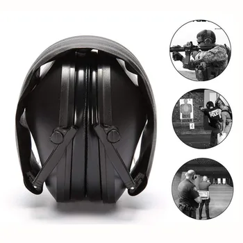 

Ear Protector Tactical Shooting Earmuff Adjustable Foldable Anti Noise Snore Earplugs Soft Padded Noise Canceling Headset