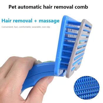 

Self Clean Dog Brush Puppy Hair Fur Grooming Shedding Comb Tool For Long & Short Hair Dogs and Cats Automatic Hair Removal Comb