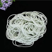 400 шт. Высококачественная Белая эластичная резинка 38-50 мм для школы, офиса, дома, промышленная Резиновая лента, упаковочная лента для канцелярских принадлежностей