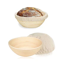 Корзина для теста из натурального ротанга, корзина для ферментации с вкладышем, французский Батон