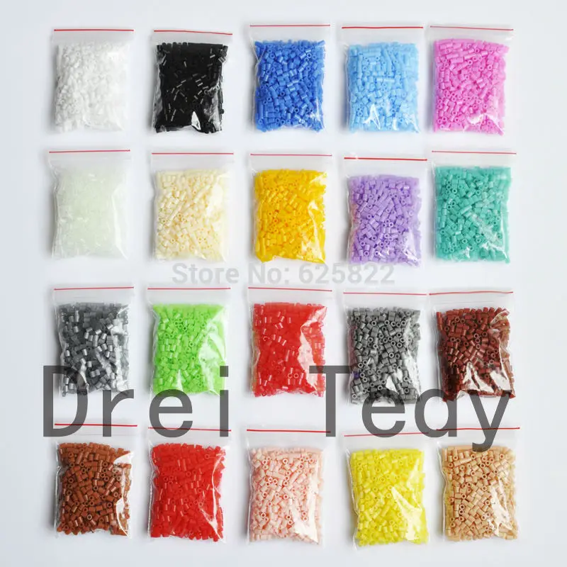 Buy EVA 1Lot=20 Packs 2.6mm Mini Hama Beads 530Beads