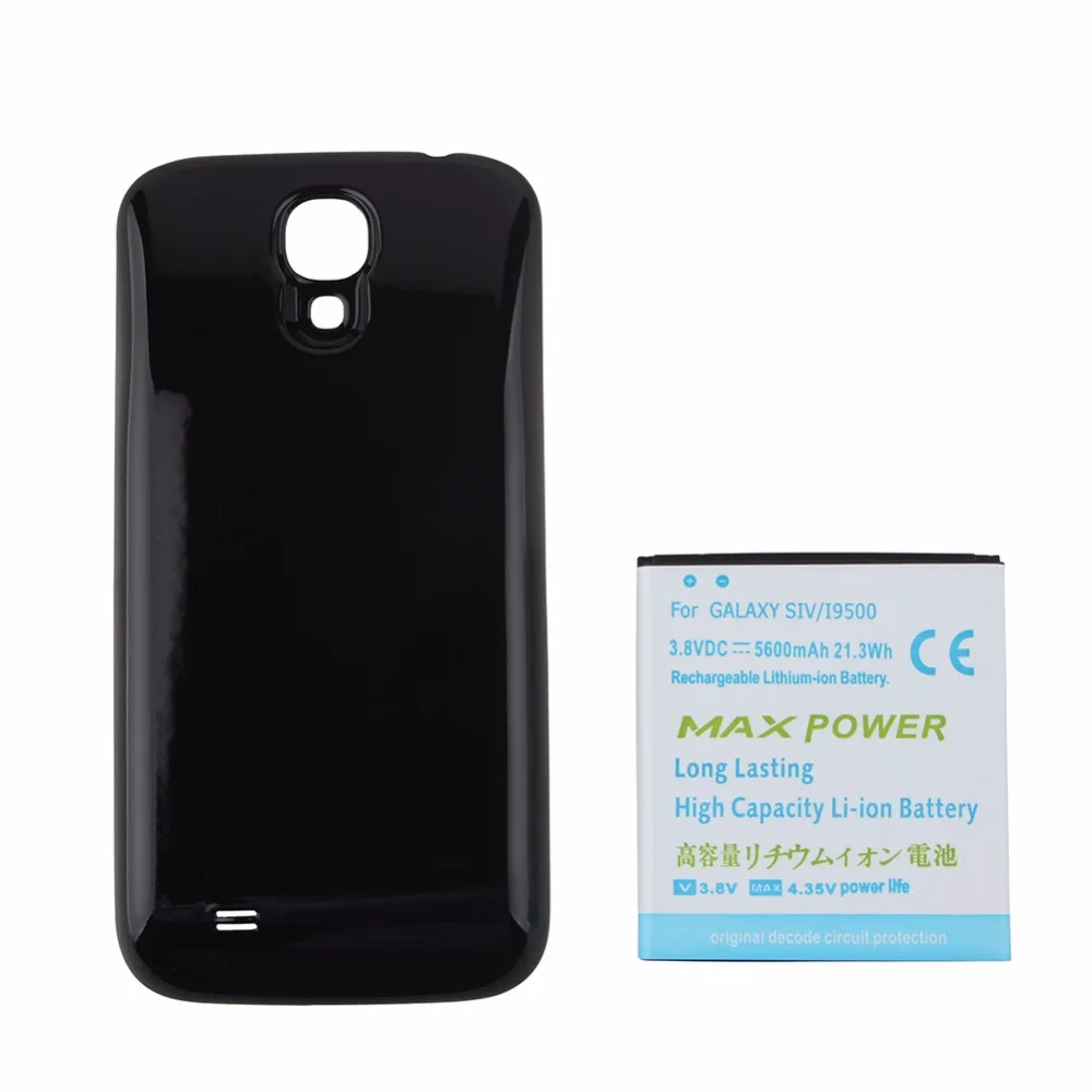 

For Samsung Galaxy S4 i9500 i9505 High Capacity 5600mAh Replacement Battery with Back Cover Case for Samsung Galaxy S4 SIV i9500