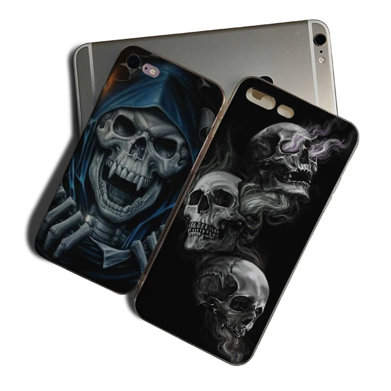 

IMIDO Grim Reaper Skull Skeleton Capa Cover Funda Coque For Iphone 6 6S 6PLUS 6S PLUS 7 8 7PLUS 8PLUS X XS XR XSMAX 5 5S SE