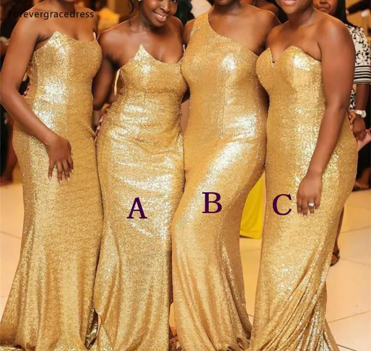 black sparkly bridesmaid dresses