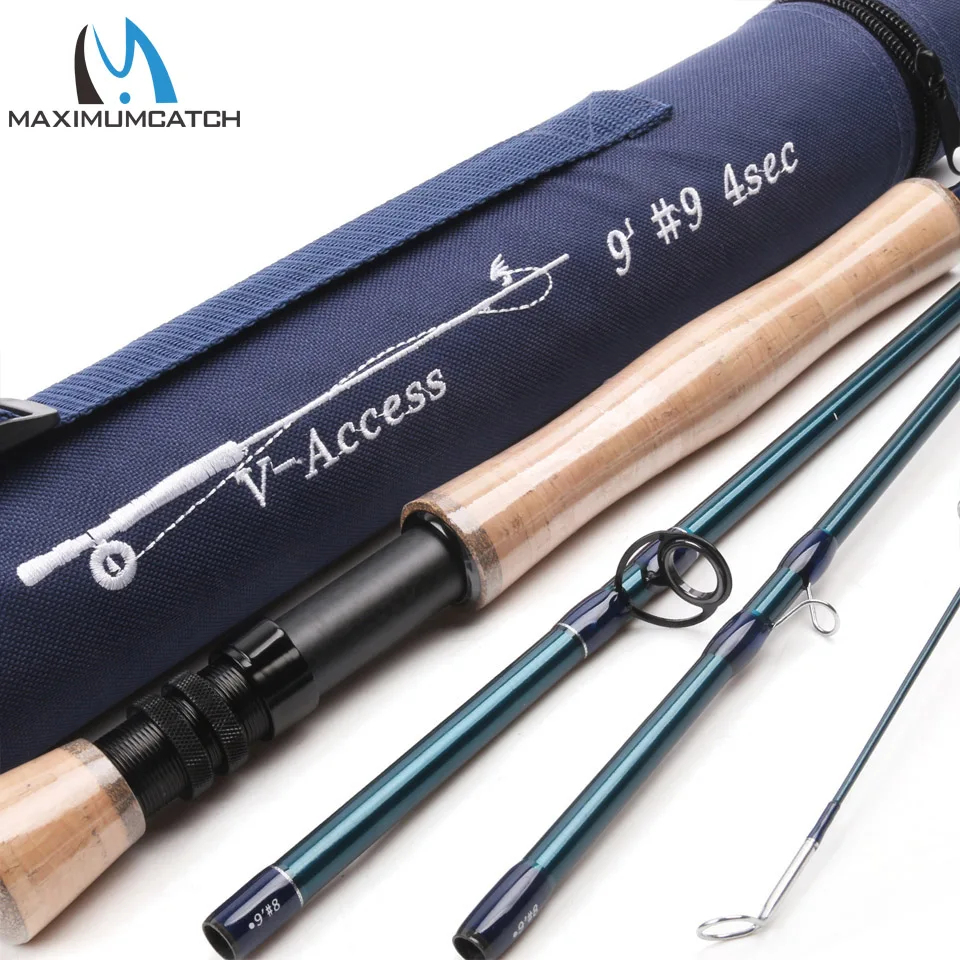 Maximumcatch SK Carbon Fiber Fly Fishing Rod 9FT 9WT 4PCS Full well