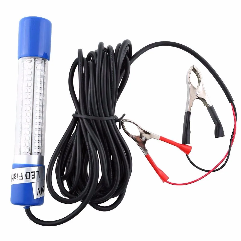 

12V Green Night LED Underwater Submersible Fishing Fish Lure Baits Bulb Lamp Light Clip-on Free shipping