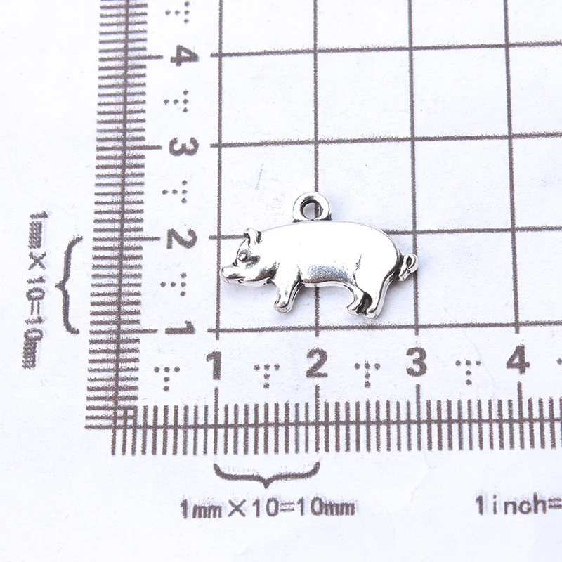 10pc-lot-20-12mm-Pig-Charms-Antique-Silver-Tone-necklace-pendant-DIY-charms-for-jewelry-making (2)