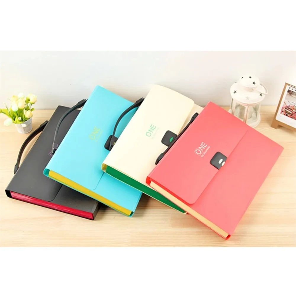 

Stationery office supplies file folder portable envelope to multilayer 12 layer folder inset A4 organ package filing products