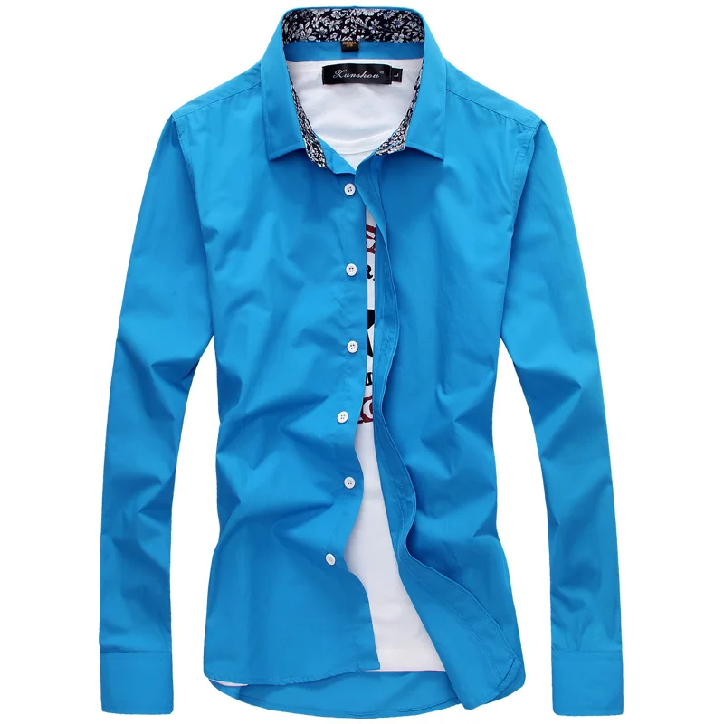 

MarKyi men clothes 2017 male shirt floral long sleeve casual slim fit plus size 5xl mens dress shirts cheap male clothing