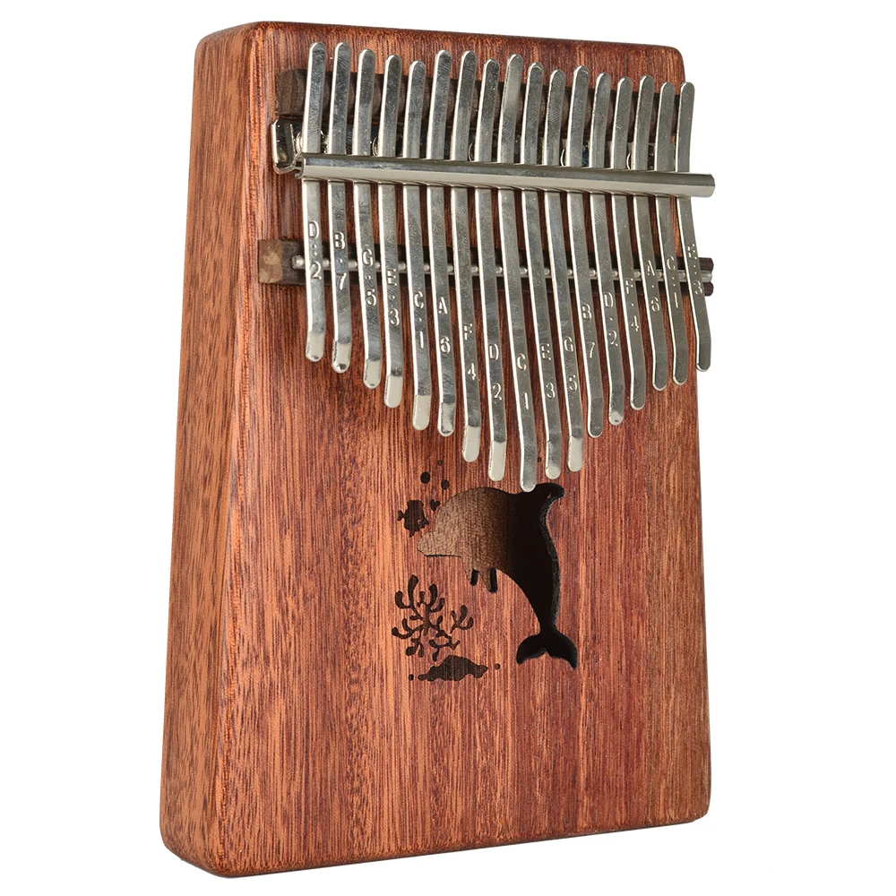 Новинка 17 клавиш Kalimba Mbira Calimba Африканское твердое красное дерево большой палец