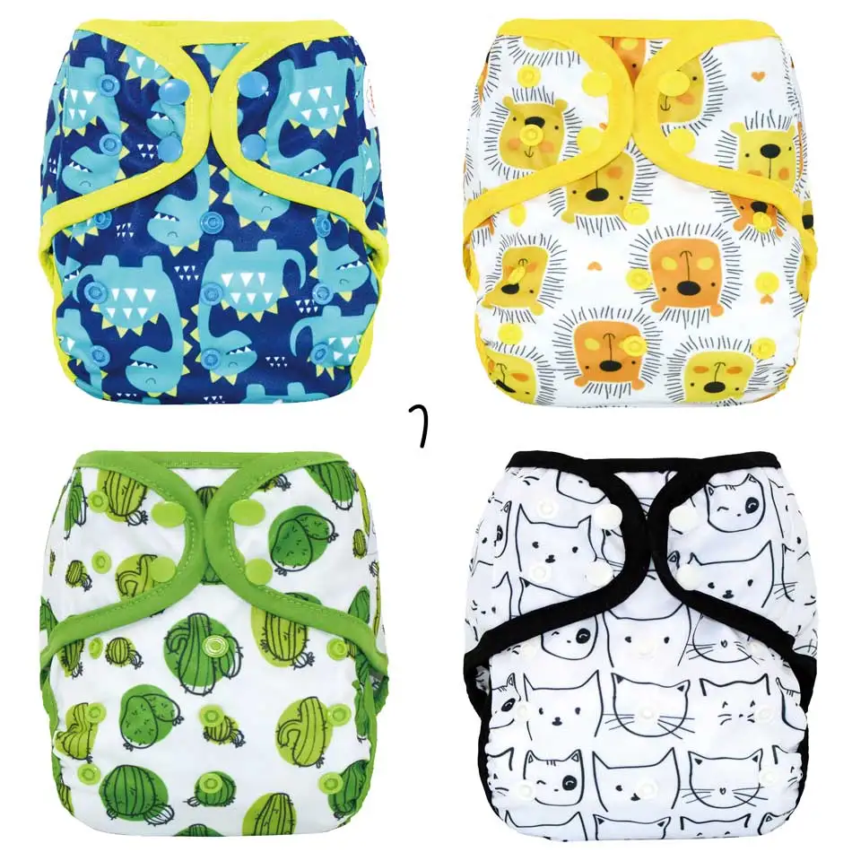 Buy 4pcs/lot HappyFlute OS baby cloth diaper cover