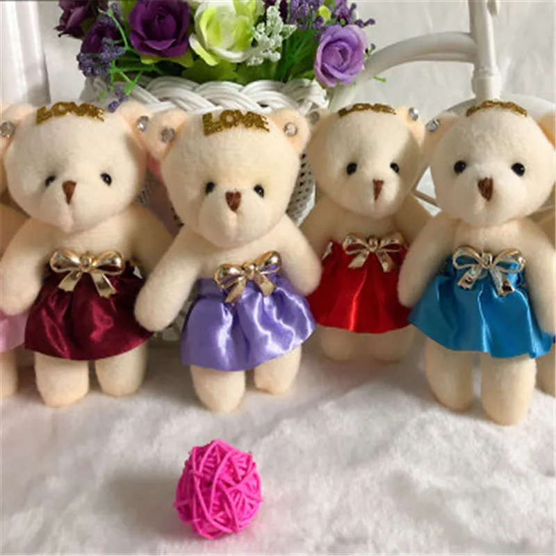 1 шт. Горячие 11 см Kawaii маленькие плюшевые мишки игрушки мягкие животные пушистые