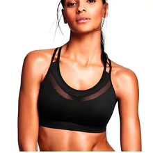 Women Summer Push Up High waist Workout Running Breathable Sports font b Bra b font Gym