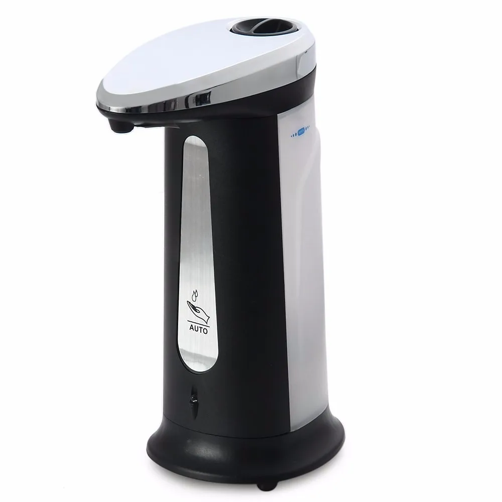 400 мл ABS гальваническим Автоматическая жидкого мыла Smart Сенсор Touchless Sanitizer дозаторы для Кухня Ванная комната офисные