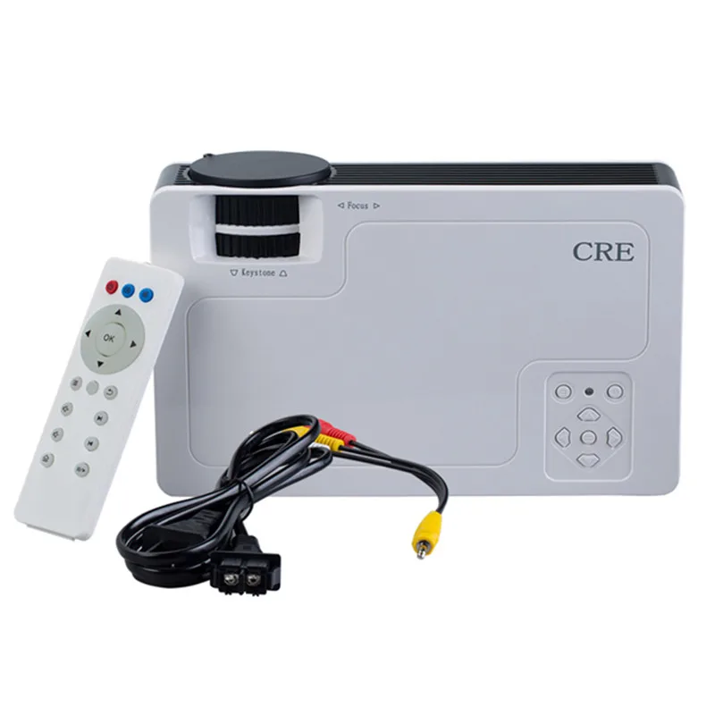 CRE X1600 Мини Портативный ЖК-проектор HDMI домашний кинотеатр проектор мультимедийный проектор 800x480 пикселей упрощенный