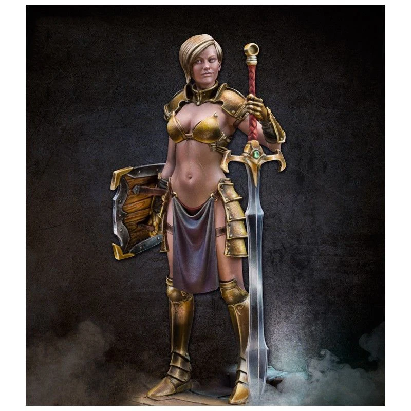 

Unpainted Kit 1/24 75mm OF JUSTICE with sword Resin Figure miniature garage kit