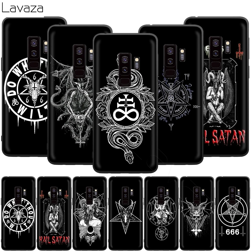 Пентаграмма 666 дьявольский сатанический чехол для Samsung Galaxy S20 S10 S9 S8 S7 S6 Plus Note 9 8 M30 M20
