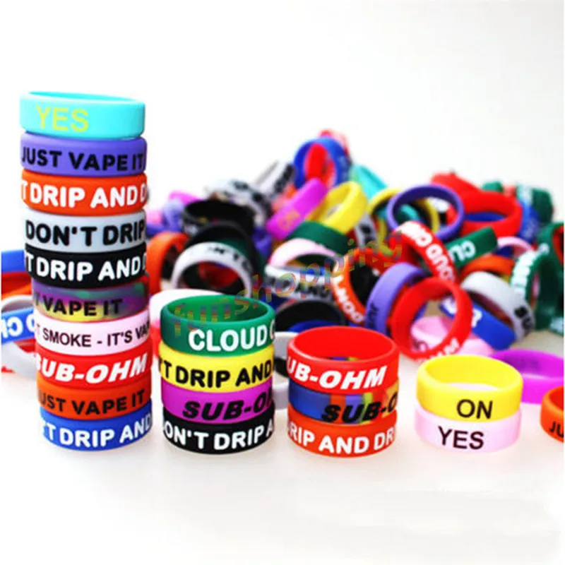 30pcs Anti slip Ring silicone rubber band vape ring Vape Band Covering