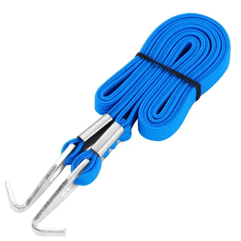 Bicycle Luggage Strap Elastic Motorcycle Bike Luggage Rack Fixed Strap Rope with Hooks for Outdoor Hanging