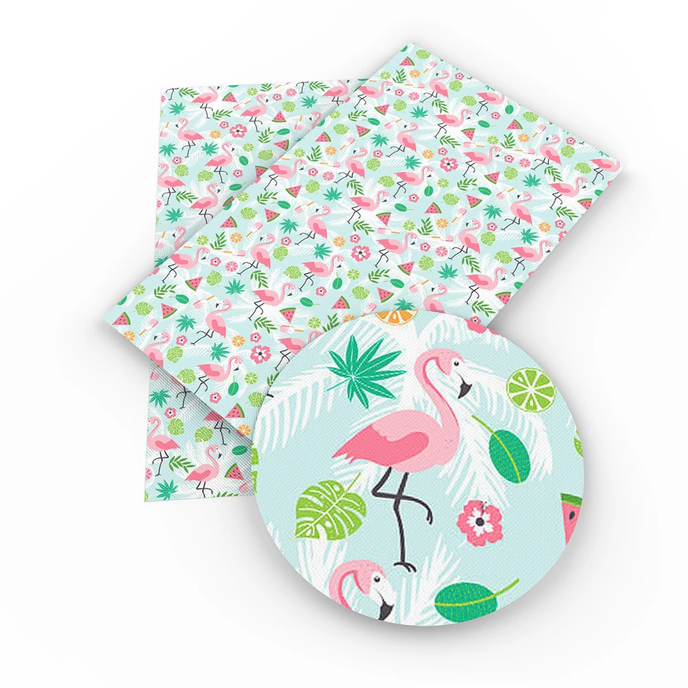 

New Big Size 30*140cm Bird Printed Synthetic Leather For Hair Bow Bow-knot Bags DIY Projects,1Yc4327