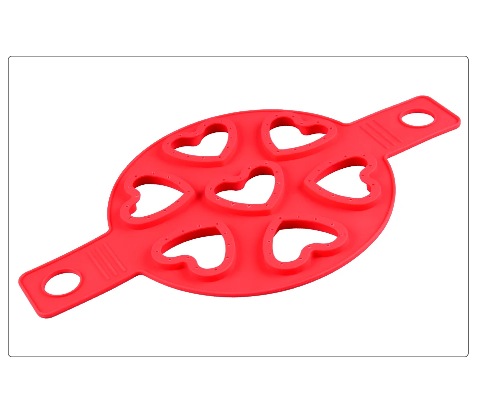 1Silikolove Nonstick Pancake Maker Egg Cooker Silicone Pancake Mold Heart Shape Omelette Chesse Molds New Egg Cooking Tools_04