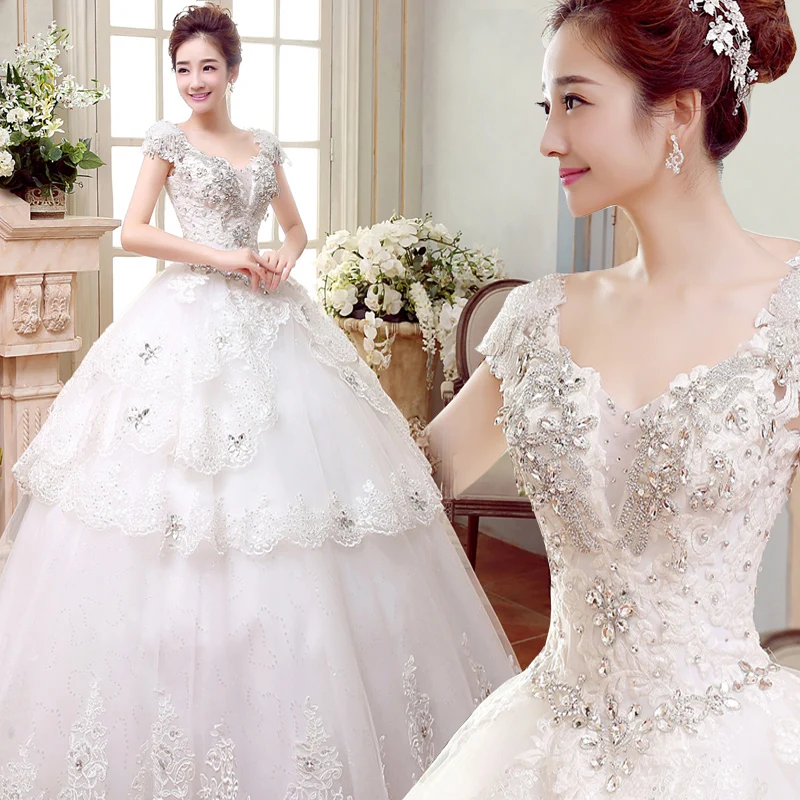 Buy beaded luxury crystal wedding dress