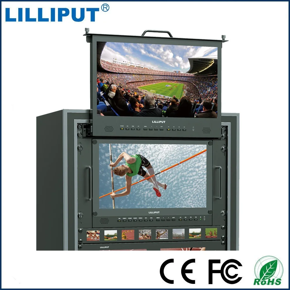 Lilliput RM-1730S 17," 3g SDI монитор вещания директора монитор Full HD 1920*1080 ips 1RU монитор для монтажа в стойку HDMI Tally VGA