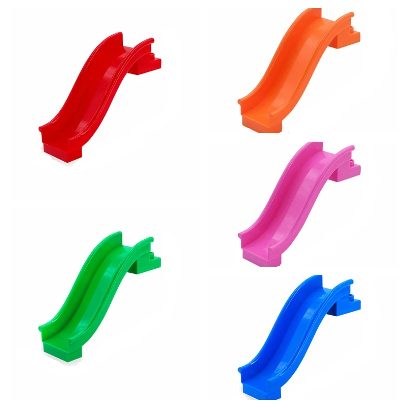 

Legoing Duplo Big Slide 7 Colors Big Size MOC Single Sale Building Blocks Toys for Children Compatible for Duplo Bricks Gifts