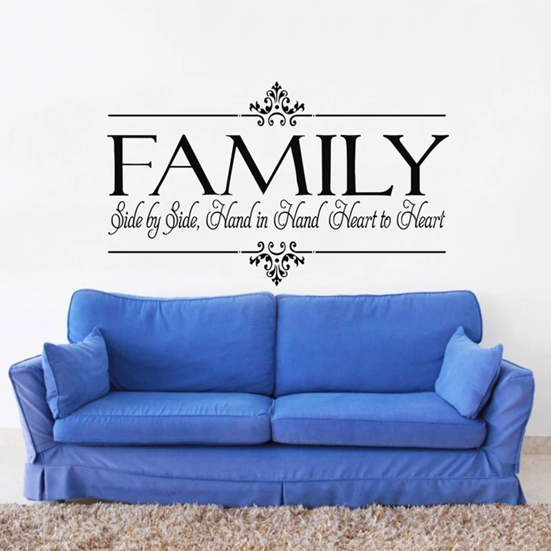 aliexpresscom buy family is heart to heart vinyl wall sticker