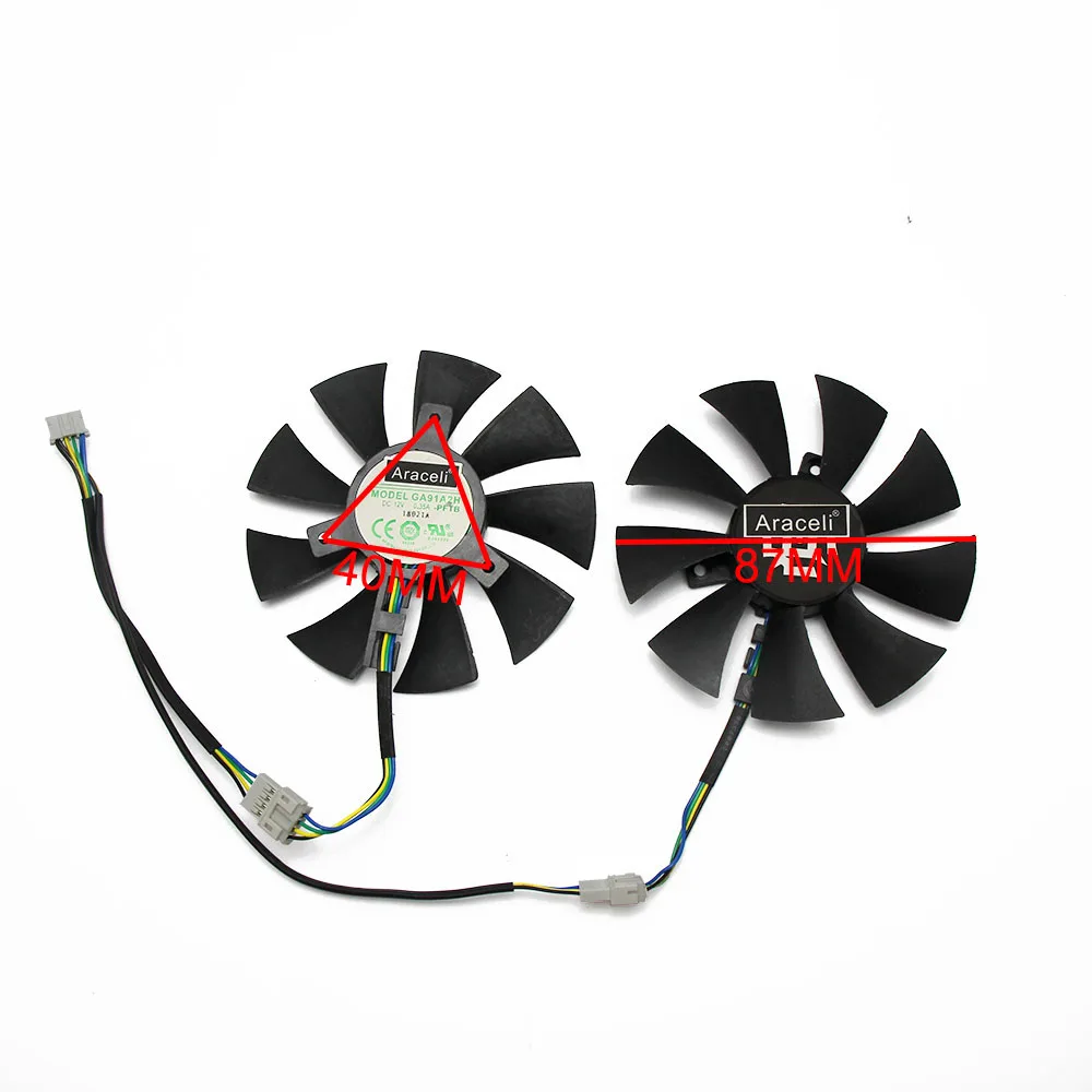 85MM GA91A2H GFY09010E12SPA 4PIN Cooler Fan Replace For ZOTAC GeForce GTX 1060 AMP Edition GTX1060 Graphics Card Fans