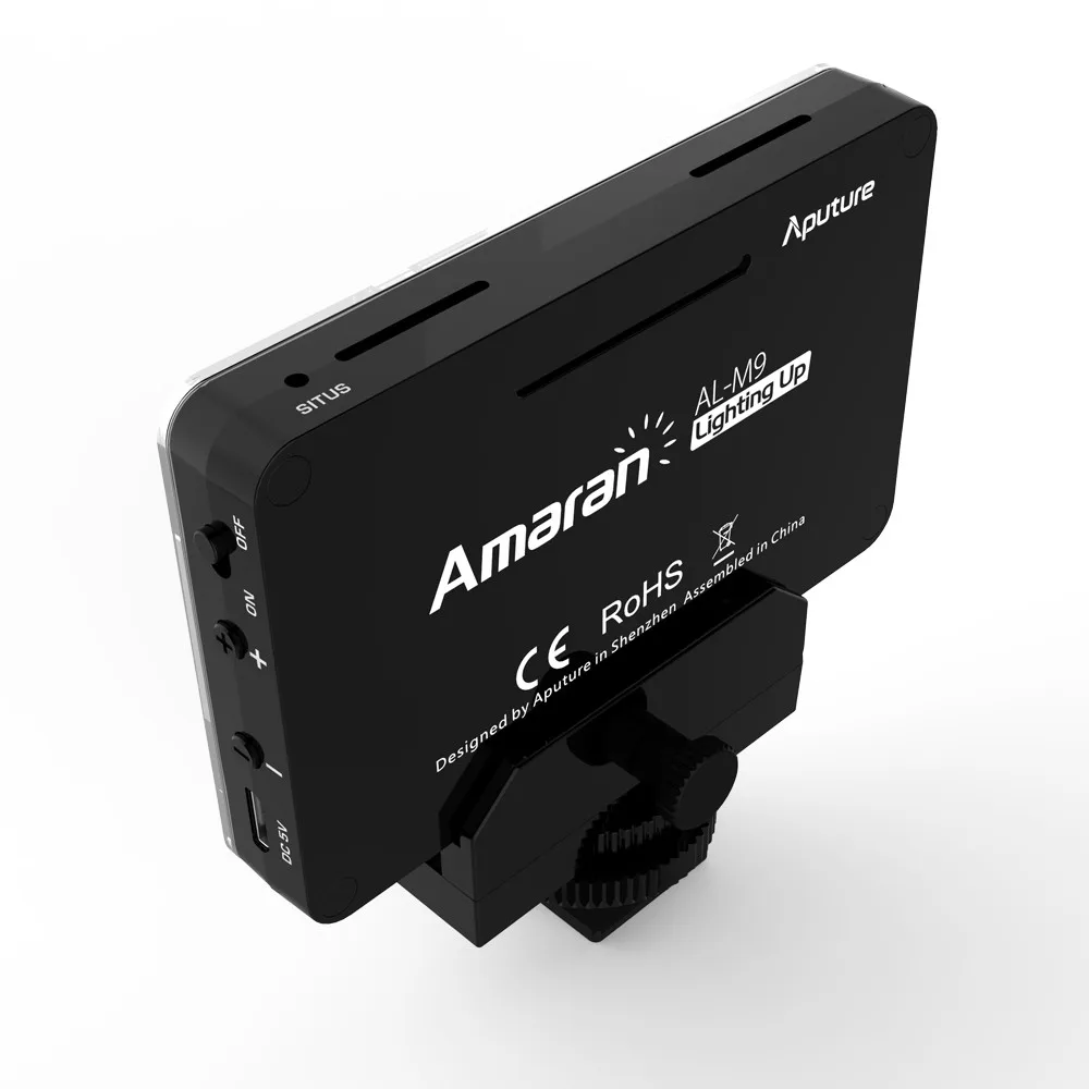 Aputure AL-M9 светодиодный видео свет pockable TLCI/CRI 95+ накамерный заполняющий свет 9 шт. SMD огни карманного размера крошечное светодиодное освещение