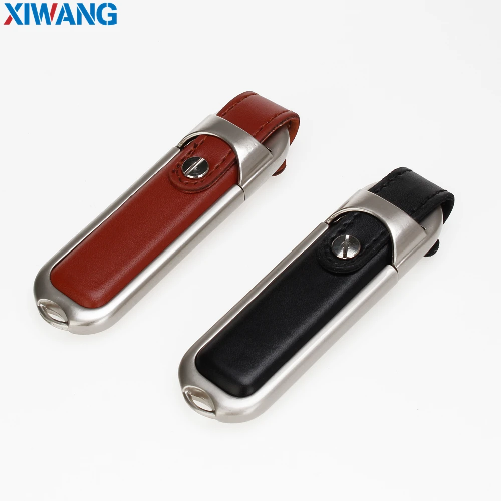 

New portable USB flash drive 128GB 64GB 32GB 16GB 8GB leather pendrive pen drive flash memory stick u disk gift free shipping