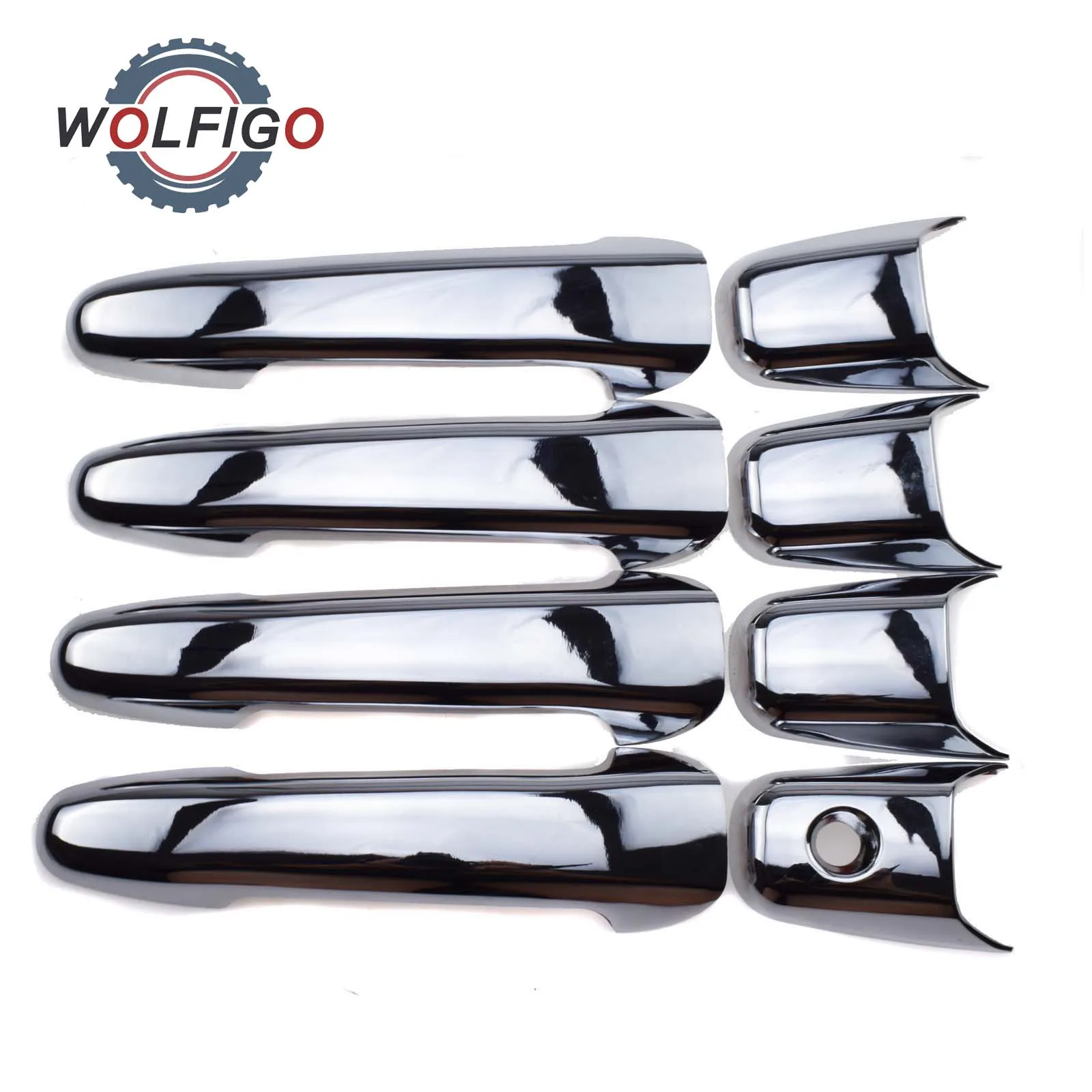 WOLFIGO New 4 Pcs Chrome Outside Outer Door Handle Covers WOLFIGO New 4 Pcs Chrome Outside Outer Door Handle Covers