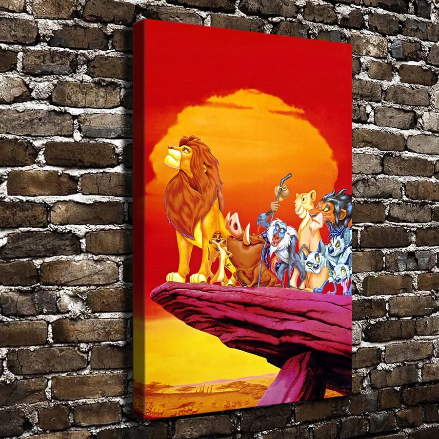 Online Shop A990 Singa Raja Simba Anak Anak Film Kartun Hd Kanvas