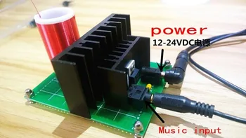 

High-voltage Tesla Coil Field Loudspeaker Low Power Miniature Mini Tesla New C