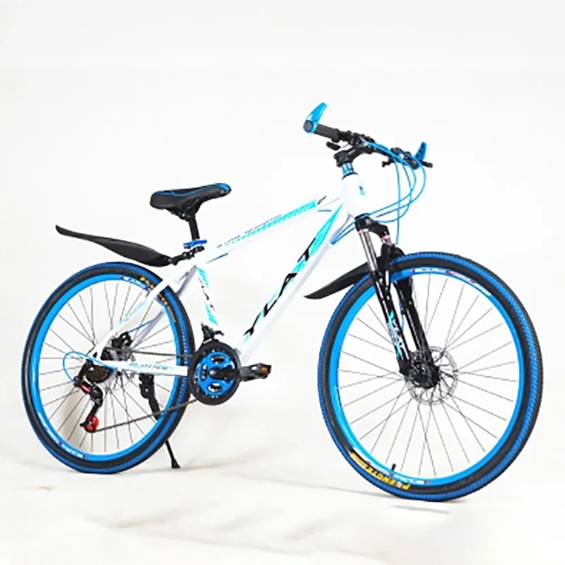 Flash Deal Mountain bike High Quality Carbon Steel Materials 21 Speed 22 inch Variable Speed Double Disc Damping 4