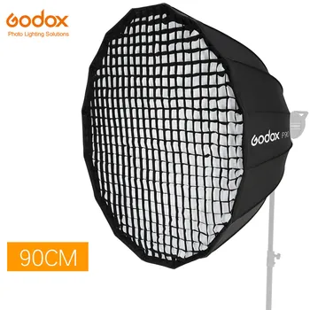 

Godox P90H 90cm Softbox with Honeycomb Grid Portable Deep Parabolic Softbox Bowens Mount Softbox for Flash Speedlight