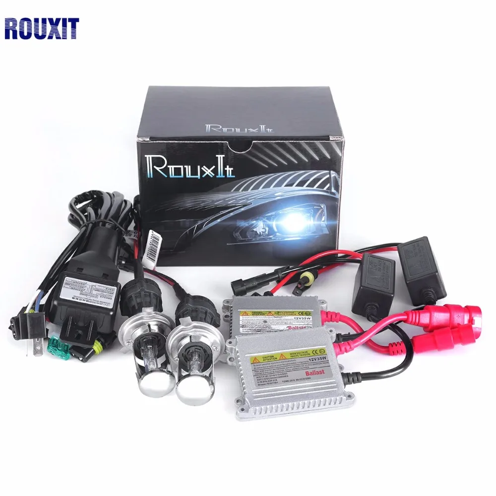 Один комплект ксенона h4 bi Xenon hid kit DC 12 В 35 Вт H4-3 Биксеноновая Лампа Hi/lo луч лампы 4300 К 5000 К 6000 К 8000 К комплект ксенона h4 биксенон